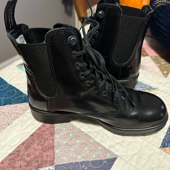 Blundstone 2219 lace up gore chelsea boot in black brush aus 4/us 7 - Picture 5 of 7